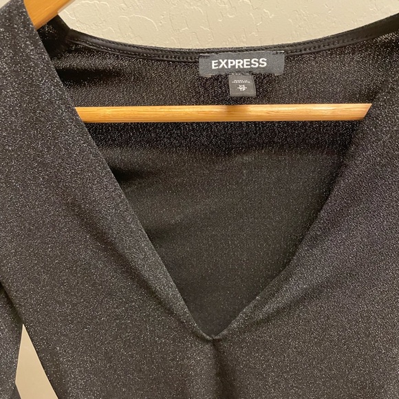 Express black shimmer body suit - Picture 3 of 3